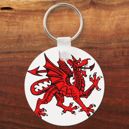 Welsh dragon sleutelhanger (Voorkant)