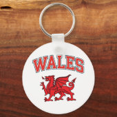 Welsh Dragon Sleutelhanger (Achterkant)