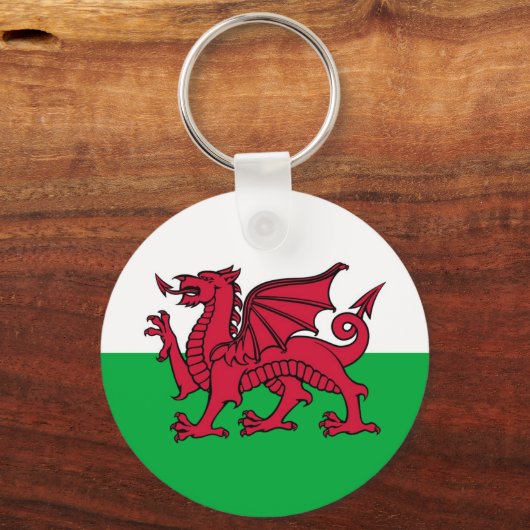 Welsh Dragon Sleutelhanger (Voorkant)