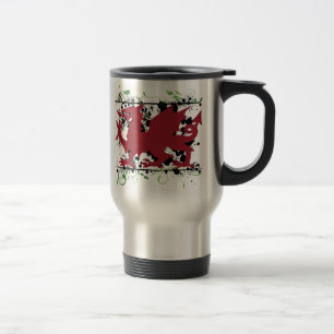 Welsh Dragon Stainless Steel Travel Mug Reisbeker