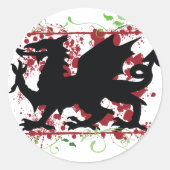 Welsh Dragon Stickers (Voorkant)