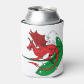 Welsh Dragon Surfen Blikjeskoeler (Blikje Voorkant)