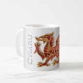Welsh Dragon Sylish, White 11 oz Classic White Mok (Voorkant links)