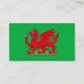 Welsh Dragon Symbol Design, Wales Visitekaartje (Voorkant)