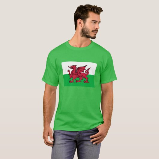 Welsh Dragon T-shirt (Voorkant volledig)