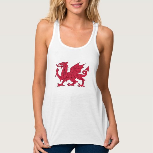 Welsh dragon tanktop (Voorkant)