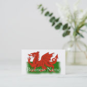 Welsh Dragon Visitekaartje (Staand voorkant)