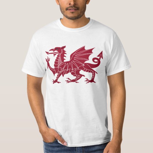 Welsh Dragon Y Ddraig Goch Shirt (Voorkant)
