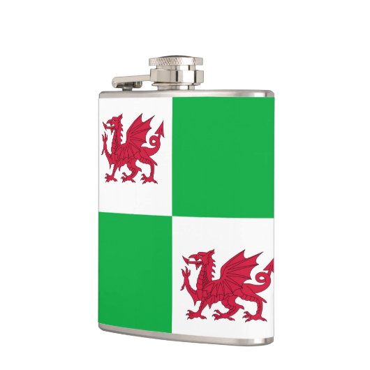 Welsh drakenkolf heupfles (Links)