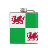Welsh drakenkolf heupfles (Achterkant)