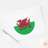 Welsh drakenvlag sticker (Envelop)