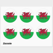 Welsh drakenvlag sticker (Vel)