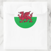 Welsh drakenvlag sticker (Tas)