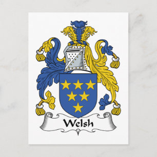 Welsh Family Crest Briefkaart