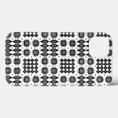 Welsh Faux Tapestry Black en White iPad Mini Case (Achterkant (horizontaal))