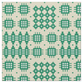 Welsh Faux Tapestry Dark Green over Taupe Pattern Stof (Close Up)