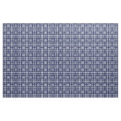 Welsh Faux Tapestry White op Dark Blue Stof (Yard (91,4 cm))