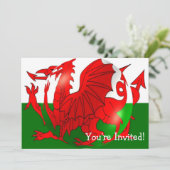 Welsh Flag Any Occasion Kaart (Staand voorkant)