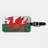 Welsh Flag Bagagelabel (Voorkant horizontaal)