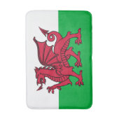 Welsh Flag Bath Mat (Voorkant Verticaal)