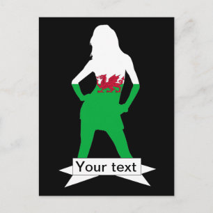 Welsh flag briefkaart