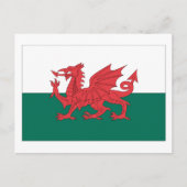 Welsh Flag Briefkaart (Voorkant)
