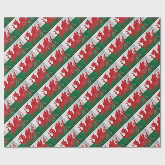 Welsh Flag Cadeaupapier (Vlak)