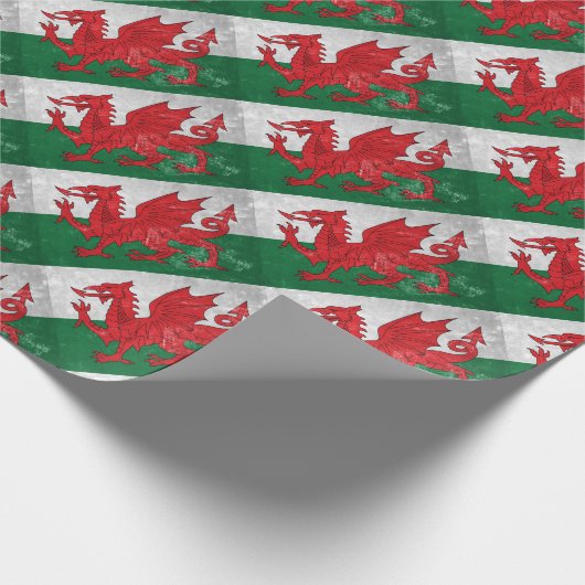 Welsh Flag Cadeaupapier (Hoek)