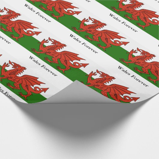 Welsh Flag Cadeaupapier (Hoek)