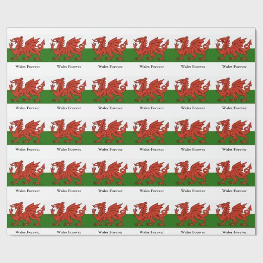 Welsh Flag Cadeaupapier (Vlak)