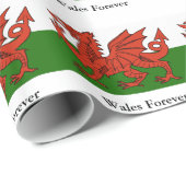 Welsh Flag Cadeaupapier (Rol Hoek)