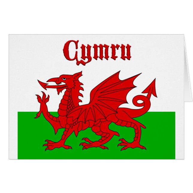 Welsh Flag Cymru (Voorkant Horizontaal)