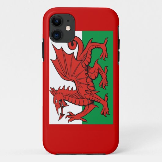 Welsh flag, "Cymru am byth", Case-Mate iPhone Case (Achterkant)