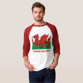 Welsh flag, Cymru am byth T-shirt (Voorkant volledig)