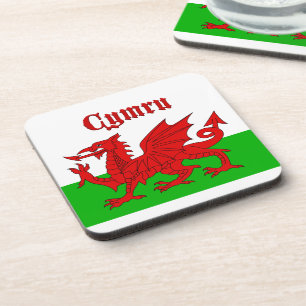 Welsh Flag Cymru Bier Onderzetter