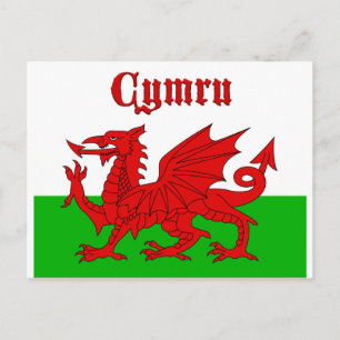 Welsh Flag Cymru Briefkaart