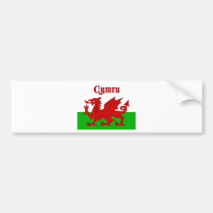 Welsh Flag Cymru Bumpersticker