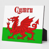 Welsh Flag Cymru Fotoplaat (Zijkant)