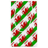 Welsh Flag Cymru Klein Cadeauzakje (Achterkant)