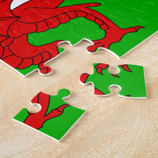 Welsh Flag Cymru Legpuzzel (Zijkant)