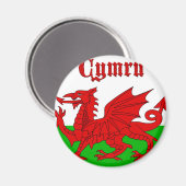 Welsh Flag Cymru Magneet (Voorkant / Achterkant)