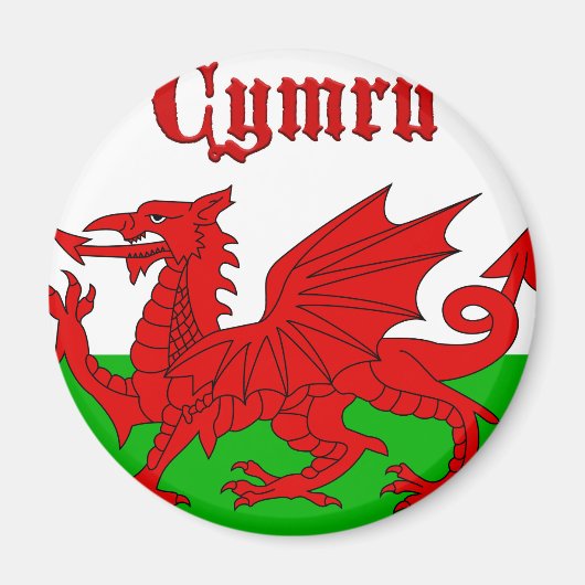Welsh Flag Cymru Magneet (Voorkant)