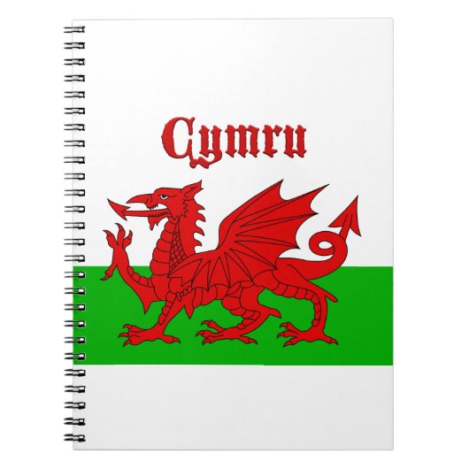 Welsh Flag Cymru Notitieboek (Voorkant)