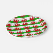 Welsh Flag Cymru Papieren Bordje (Gekanteld)
