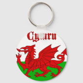 Welsh Flag Cymru Sleutelhanger (Voorkant)