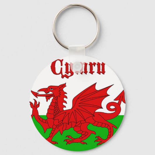 Welsh Flag Cymru Sleutelhanger (Voorkant)