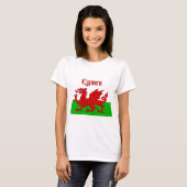 Welsh Flag Cymru T-shirt (Voorkant volledig)