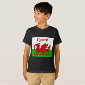 Welsh Flag Cymru T-shirt (Voorkant volledig)