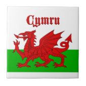 Welsh Flag Cymru Tegeltje (Voorkant)