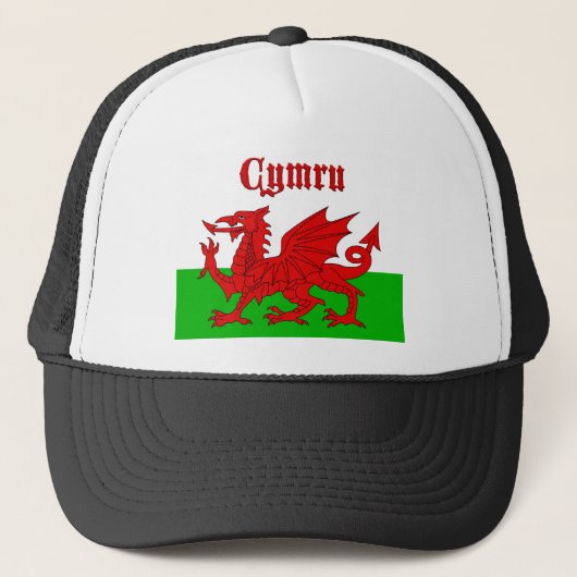 Welsh Flag Cymru Trucker Pet (Voorkant)